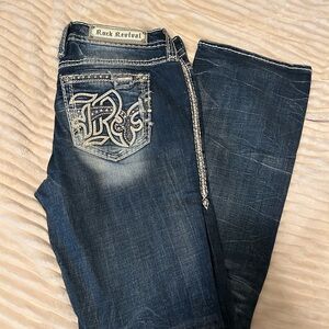 Rock Revival Women's Dark Blue Boot Cut Jeans